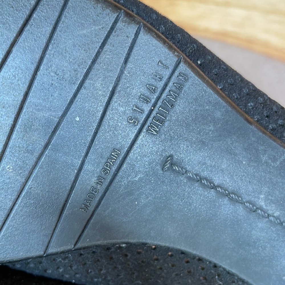 Stuart Weitzman Mesh Perforated Suede Ballet Flats - image 8